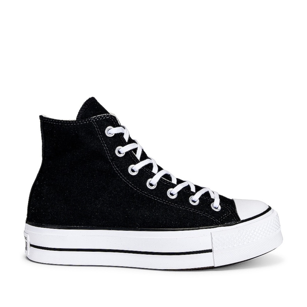 Chuck Taylor All Star Platform Canvas Black & White Size 7.5
